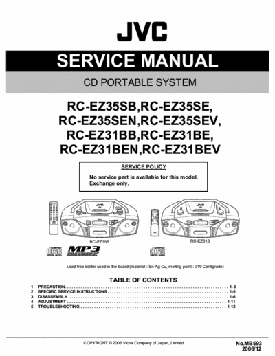 JVC RC-EZ31,35 S.M.